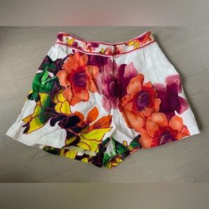Camilla High Waist Orange and Purple Shorts Never Worn